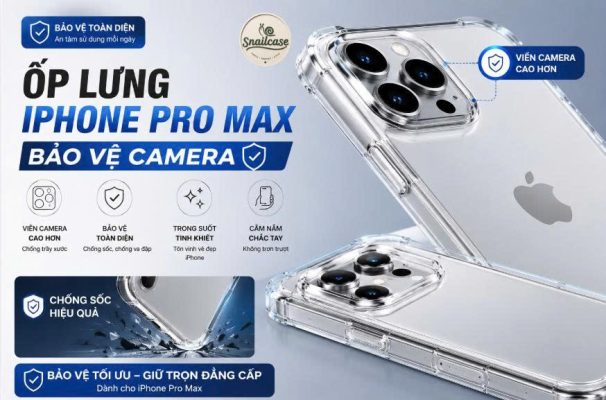 Đó là lý do ốp lưng iPhone Pro Max bảo vệ camera ngày càng được nhiều người dùng lựa chọn. Đây là loại ốp lưng được thiết kế với phần viền nhô cao hoặc tích hợp