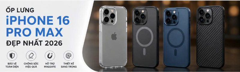 Chính vì vậy,việc lựa chọn ốp lưng iPhone 16 Pro Max đẹp nhất không chỉ hạn chế va đập mà còn tạo điểm nhấn cá tính cho chiếc điện thoại,với thiết kế sang trọng